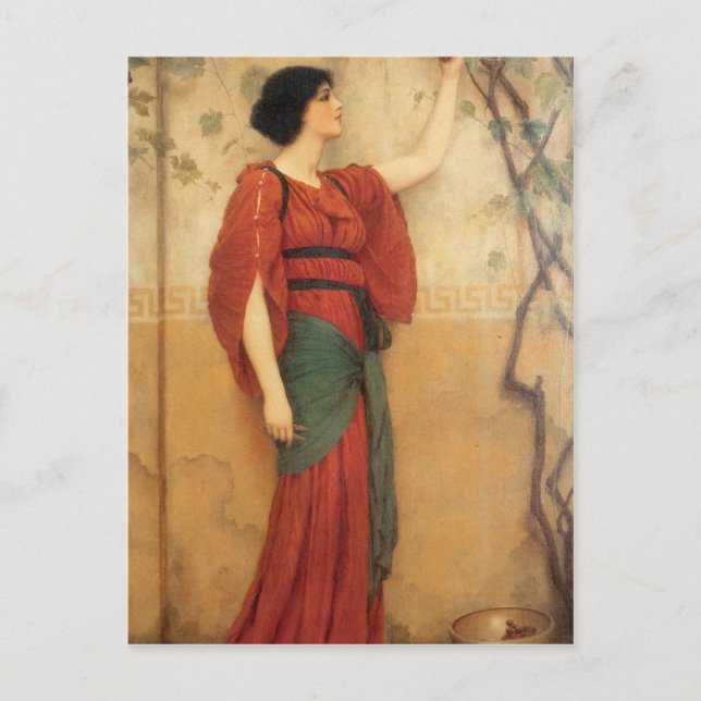 John William Godward - Autumn Vykort (Framsida)