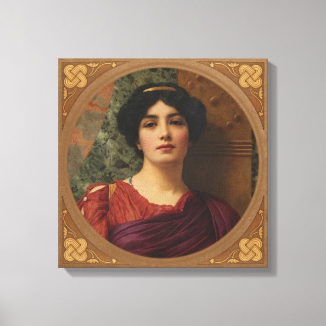 John William Godward Contemplation CC0634 Canvastryck (Framsida)
