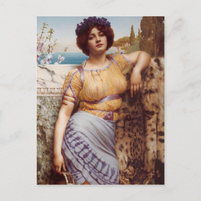 John William Godward - Joniska danstjejen Vykort (Framsida)