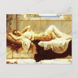 John William Godward-Liegende Vykort