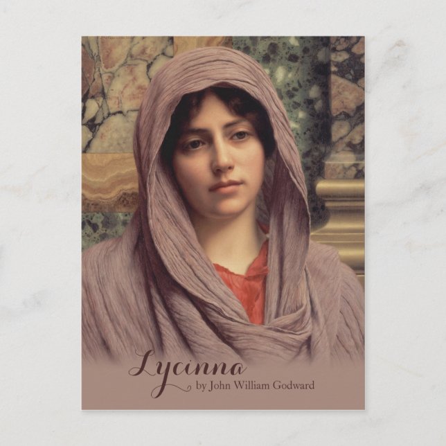 John William Godward Lycinna CC0031 Vykort (Framsida)