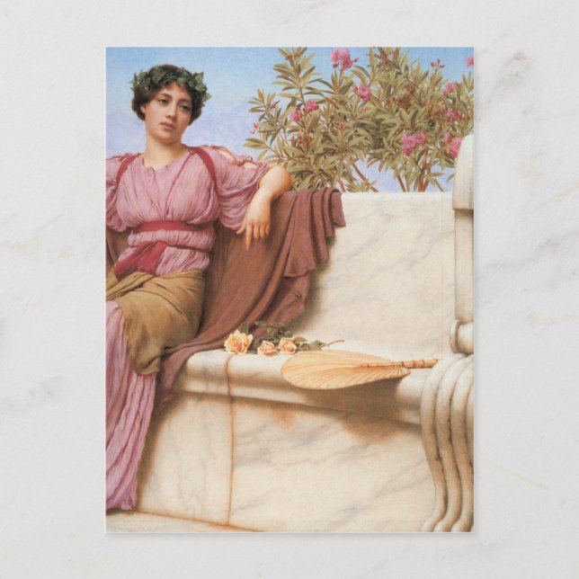 John William Godward - Tranquilitet Vykort (Framsida)