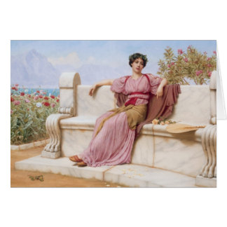 John William Godward- Tranquillity Hälsningskort