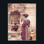 John William Godward - Vid Garden Vykort<br><div class="desc">Vid Garden av John William Godward Om John William Godward var en engelsk målare från slutet av tiden före-Raphaelite/Neo-Classicist.Förekomsten av vackra kvinnor i den studerade potten finns i så många av Godwarths kanvaser att många nykomlingar av misstag kategoriserar honom som en förRaphaelite, särskilt som hans palett ofta är en livskraftig...</div>