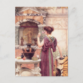 John William Godward - Vid Garden Vykort