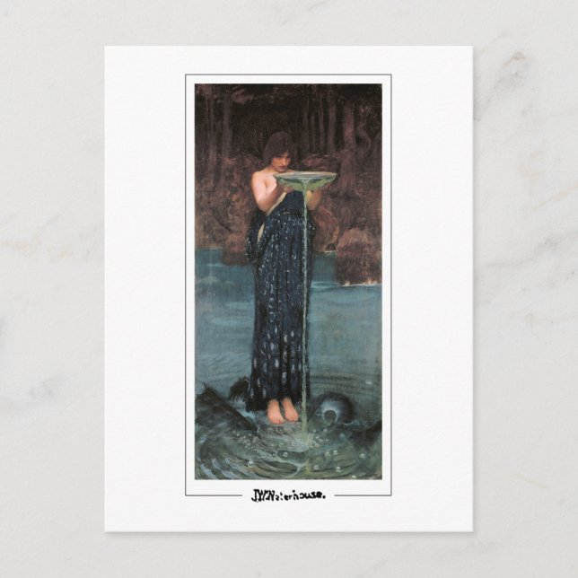 John William Waterhouse #102 - Fine Art Postcard Vykort (Framsida)
