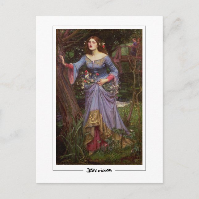 John William Waterhouse #10 - Finkonstkort Vykort (Framsida)