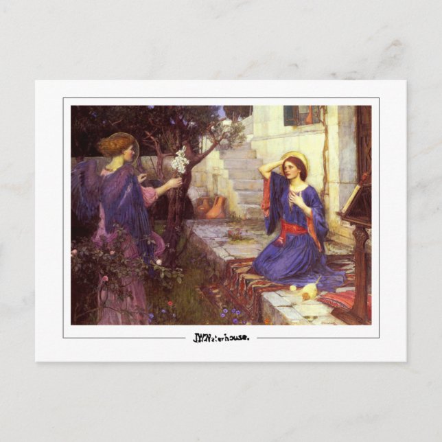 John William Waterhouse #13 - Finkonstkort Vykort (Framsida)