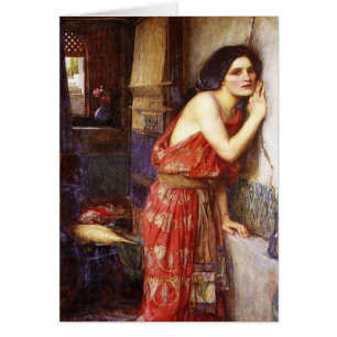 John William Waterhouse (1909) 'Thisbe Hälsningskort