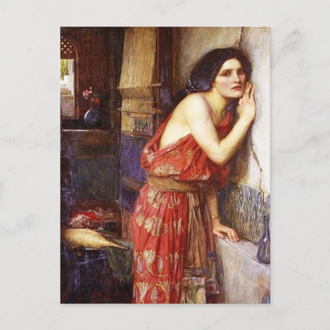 John William Waterhouse (1909) 'Thisbe' Vykort (Framsida)
