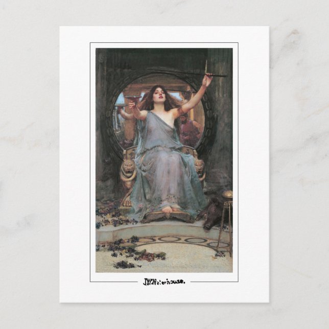 John William Waterhouse #21 - Finkonstkort Vykort (Framsida)