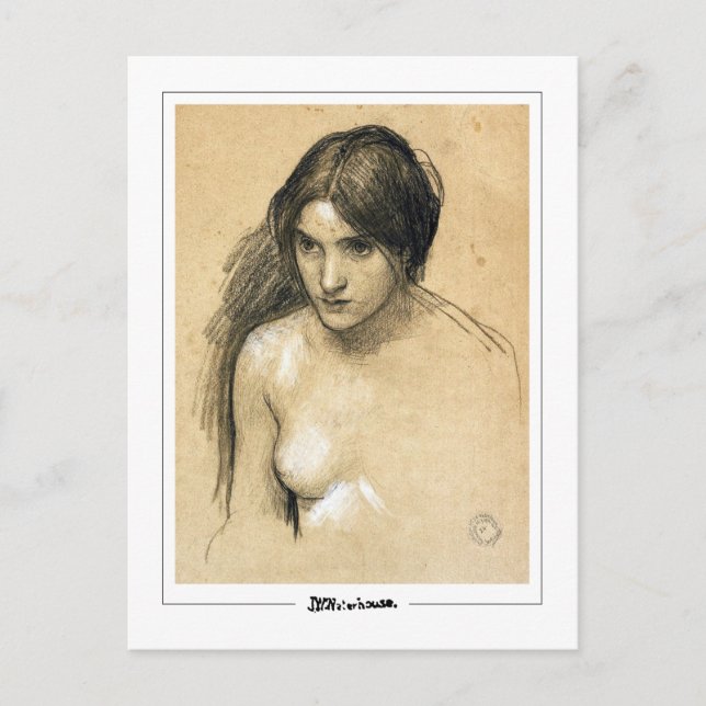 John William Waterhouse #4 - Finkonstkort Vykort (Framsida)