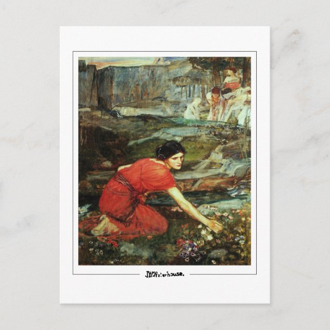 John William Waterhouse #7 - Finkonstkort Vykort (Framsida)