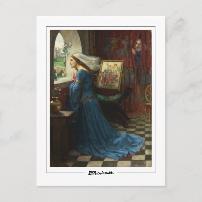 John William Waterhouse #89 - Finkonstkort Vykort (Framsida)