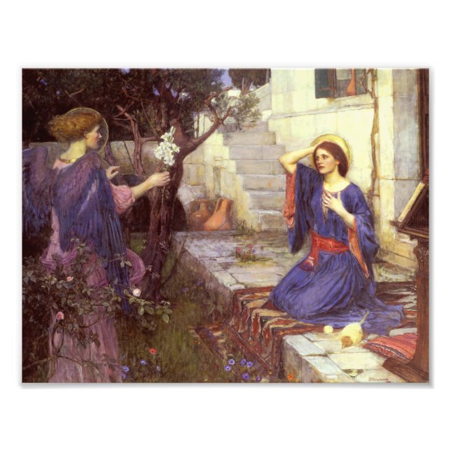John William Waterhouse - Annunciation Fototryck (Framsidan)