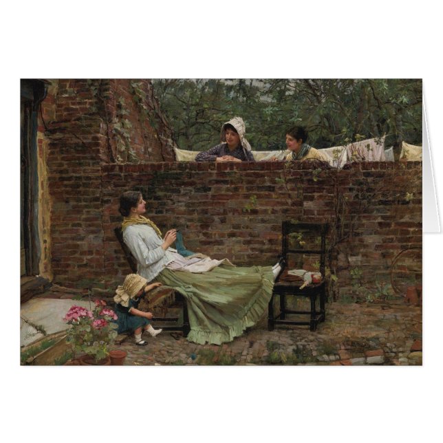 John William Waterhouse - Bra grannar Hälsningskort (Framsidan Horizontal)