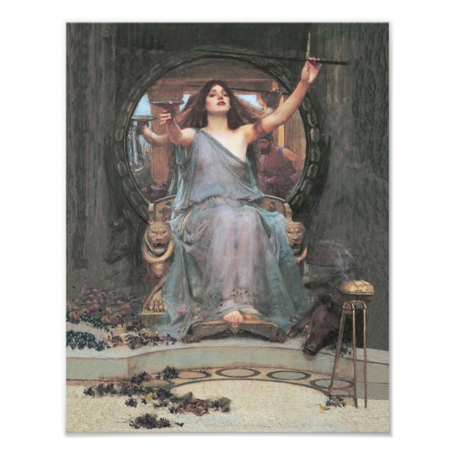 John William Waterhouse "Circle Offering the Kopp" Fototryck (Framsidan)