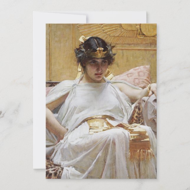 John William Waterhouse - Cleopatra Tack Kort (Framsida)