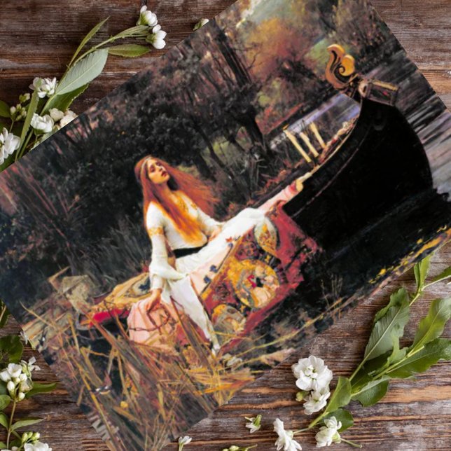 John William Waterhouse Dam i Shalott Kort (Skapare uppladdad)