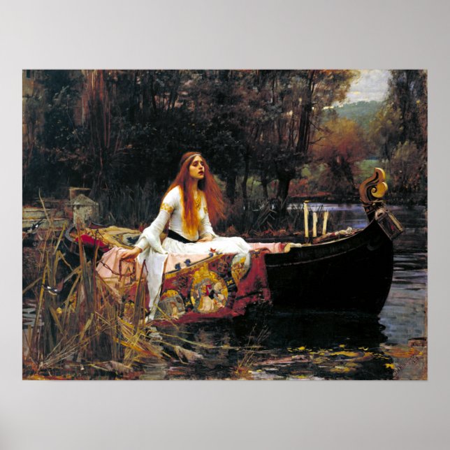 John William Waterhouse Dam i Shalott Poster (Framsidan)