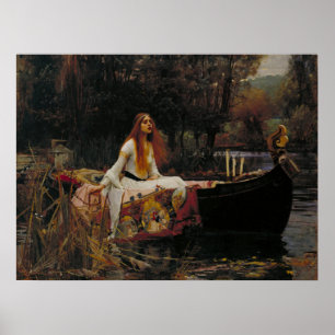 John William Waterhouse - Dam i Shalott, Poster