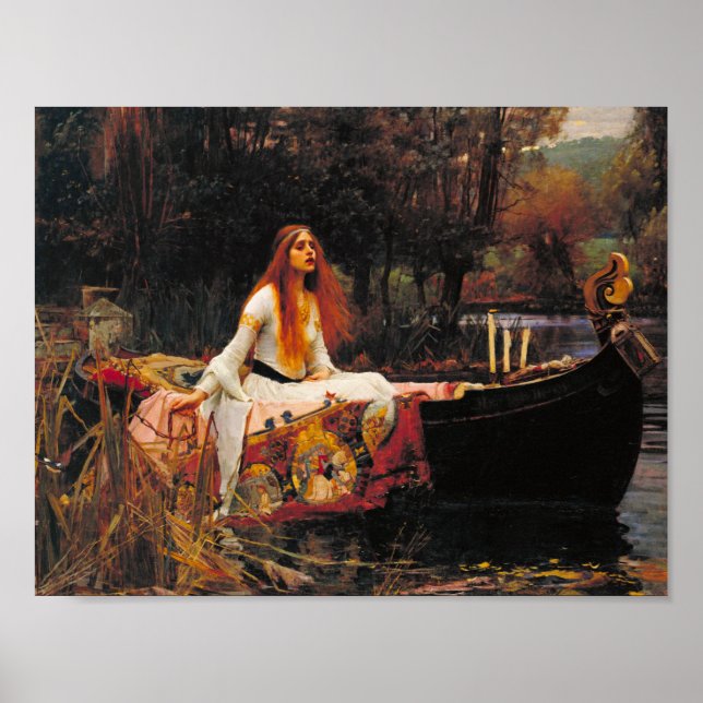 John William Waterhouse - Dam i Shalott Poster (Framsidan)