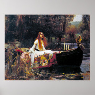 John William Waterhouse Dam i Shalott Poster