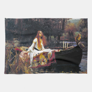 John William Waterhouse damen av Shalott Kökshandduk