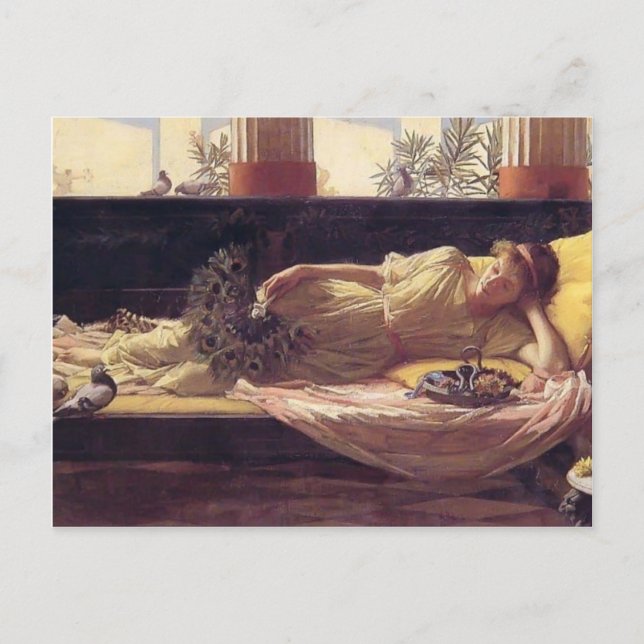 John William Waterhouse... dess söta handling Vykort (Framsida)