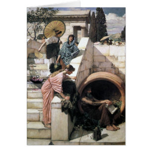John William Waterhouse - Diogenes Hälsningskort