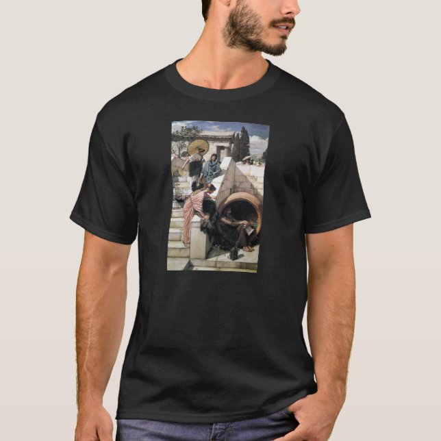 John William Waterhouse - Diogenes Tee Shirt (Framsida)
