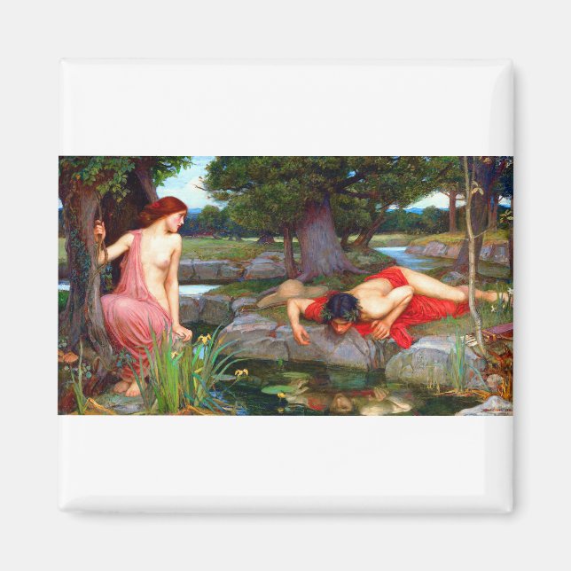 John William Waterhouse Echo och Narcissus Magnet (Framsidan)