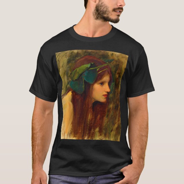 John William Waterhouse Female Head Study for 'A T Shirt (Framsida)