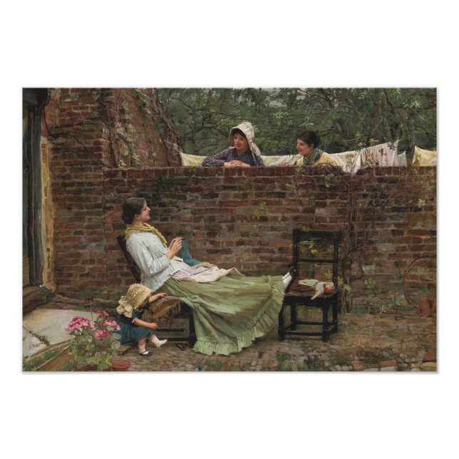 John William Waterhouse - Good Neighbours Fototryck (Framsidan)