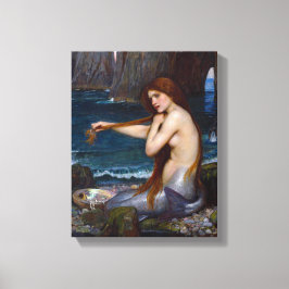 John William Waterhouse Havsfruskonst på duk Canvastryck