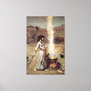 John William Waterhouse - Magic Circle Canvastryck