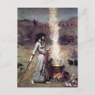 John William Waterhouse- Magic Circle Vykort
