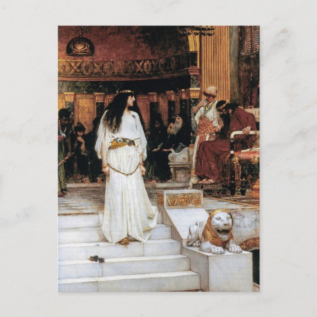 John William Waterhouse Mariamne Lämnande dom Vykort (Framsida)