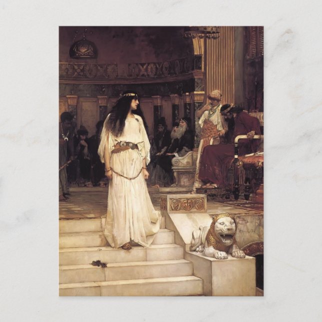 John William Waterhouse- Mariamne Lämnande Vykort (Framsida)