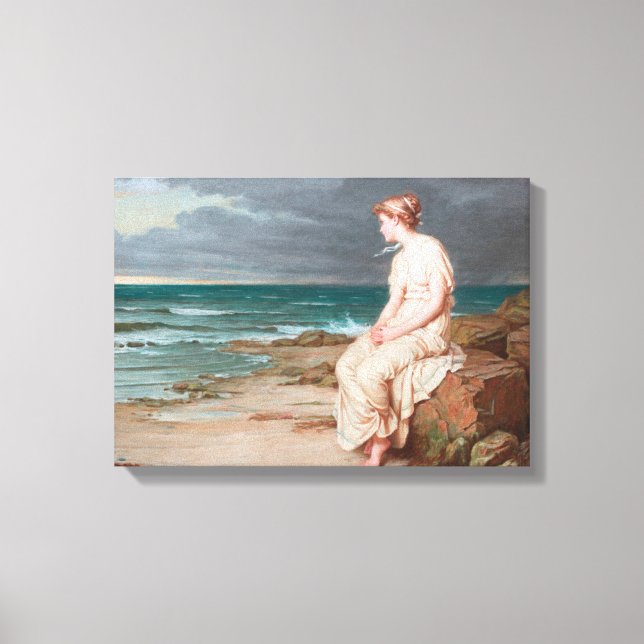 John William Waterhouse Miranda Art Wrapped Canvas (Framsida)