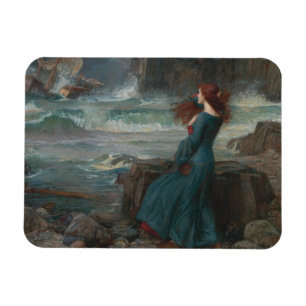 John William Waterhouse - Miranda - stormen Magnet