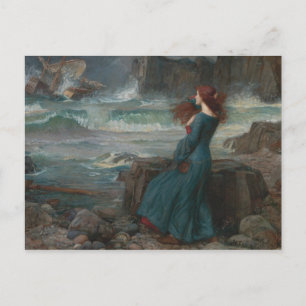 John William Waterhouse - Miranda - stormen Vykort