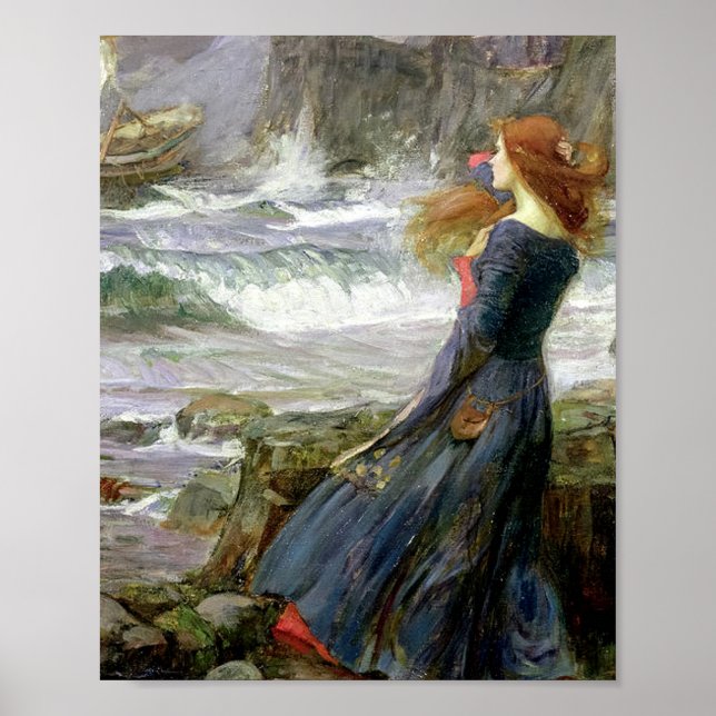 John William Waterhouse Miranda The Tempest Poster (Framsidan)