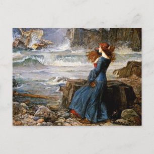 John William Waterhouse - Miranda - The Tempest Vykort
