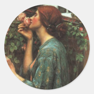 John William Waterhouse, My Sweet Ro (1903) Runt Klistermärke