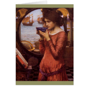 John William Waterhouse - öde Hälsningskort