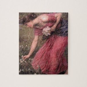 John William Waterhouse - pingstlilja - konst Pussel