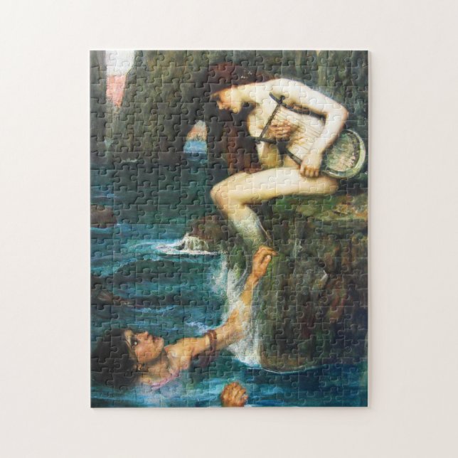 John William Waterhouse Siren Puzzle Pussel (Vertikal)