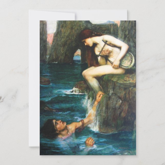 John William Waterhouse sireninbjudningarna Inbjudningar (Framsida)