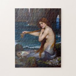 John William Waterhouse Sjöjungfru Art Puzzle Pussel